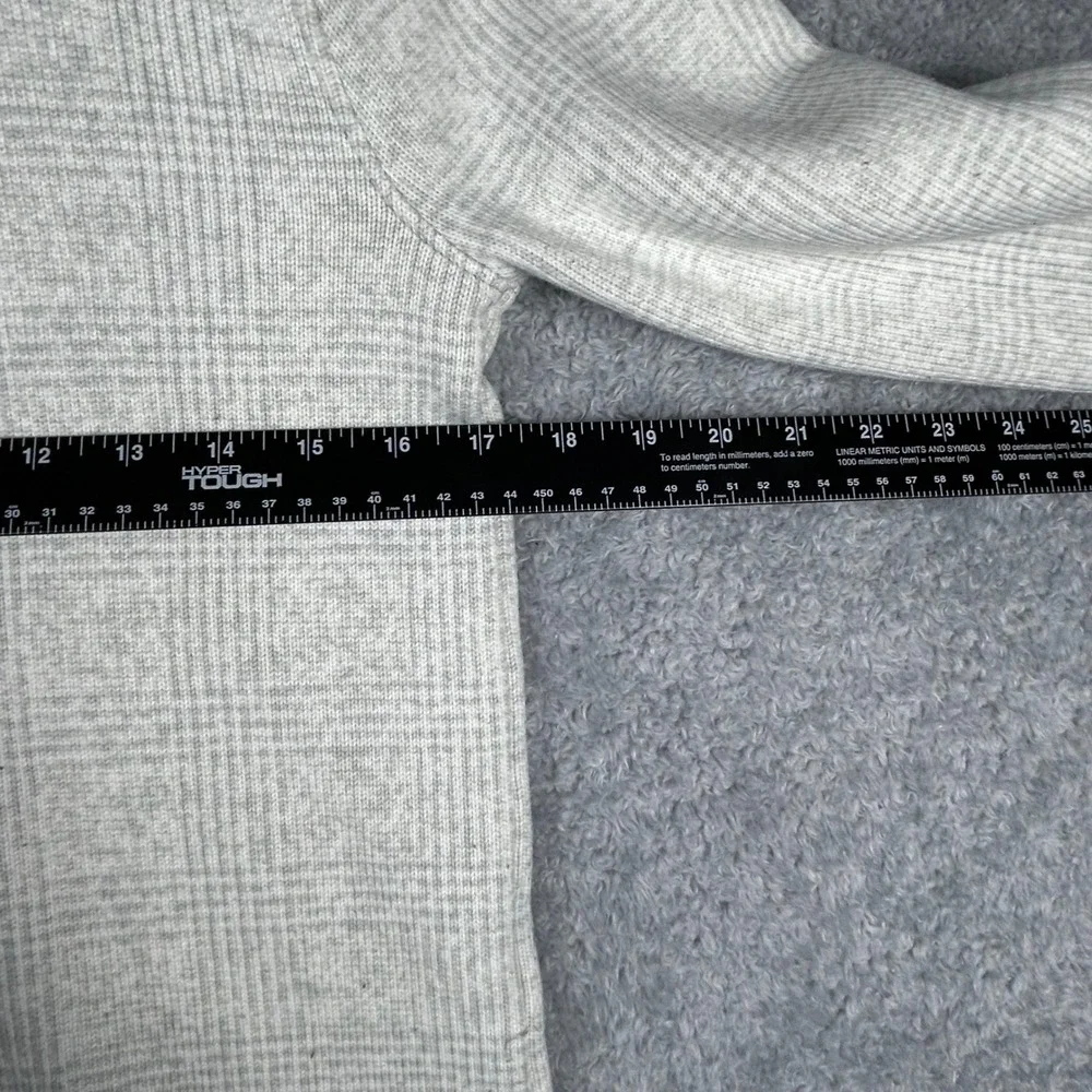 J. Crew Women's Size Small Gray Plaid Cowl Neck‎ Long Sleeve Sweater Top